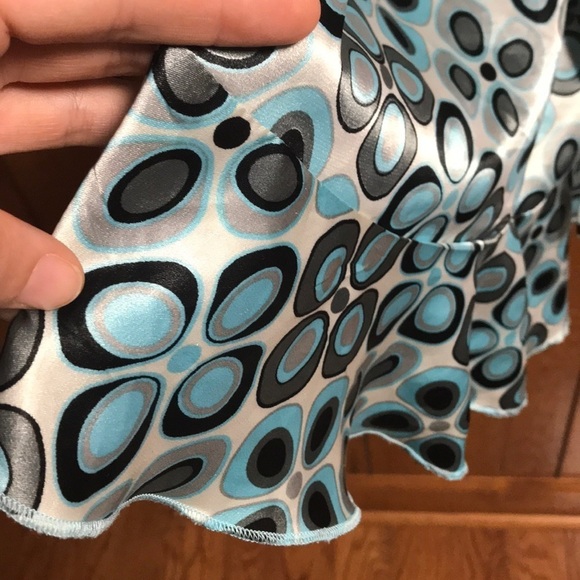 Antilia Femme tieback ruffled silky blouse - Picture 6 of 6